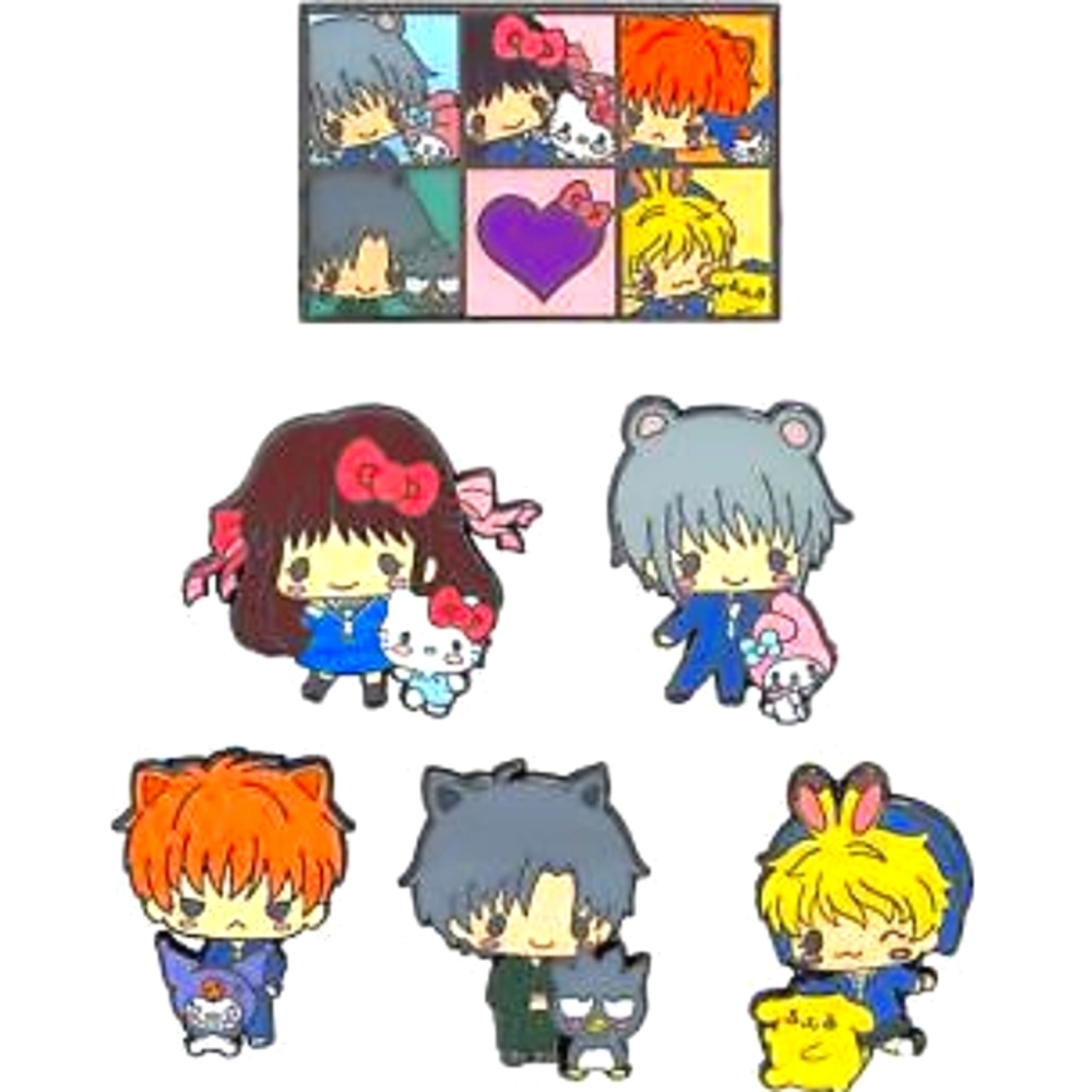 Fruit BasketxHello Kitty collectors pins